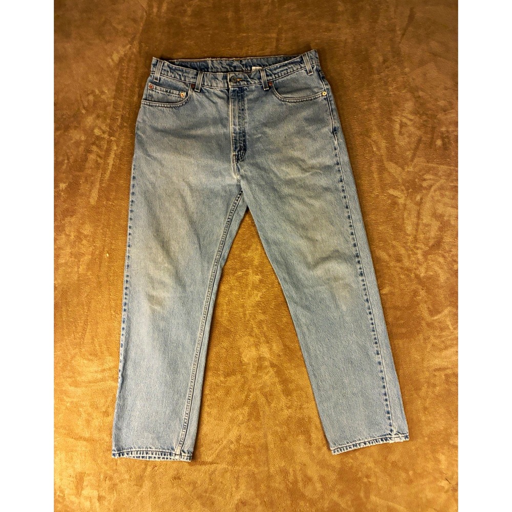 VTG 90s Levi's 505 Mens Jeans 34x29 Blue Light Wash Denim Straight Leg Grunge